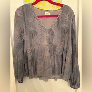 Wilfred Blue Grey daydreamer top